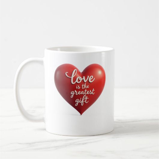 hart van liefde mok (Links)