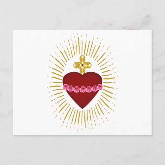 Hart van Maria Briefkaart (Voorkant)