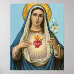 Hart van Maria Onze Lieve Vrouw Heilig Hart Poster
