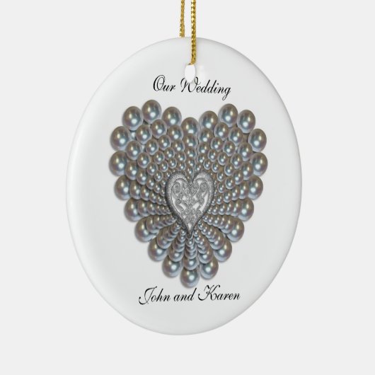 Hart van Ornament van parels (Rechts)