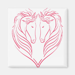 Hart van paarden-paard-hartland-cheshire cat magneet