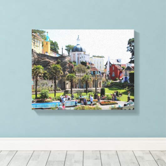 hart van portmeirion canvas afdruk (Insitu (Houten vloer))