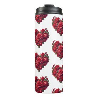 Hart van Rozen - Romantische Bloemenkunst Thermosbeker