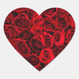 Hart van rozen sticker