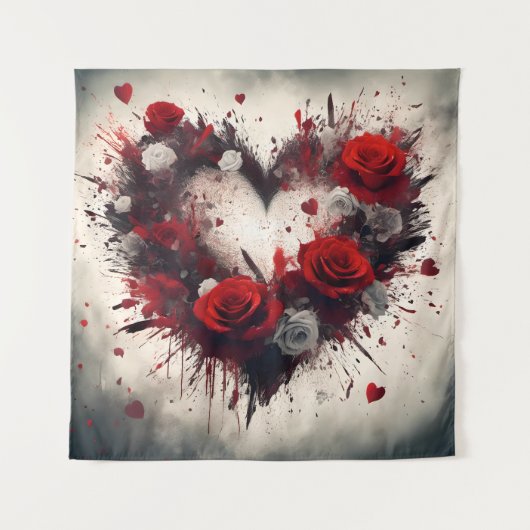 Hart van Rozen Wandkleed (Voorkant)