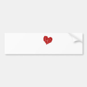 Hart van Schedels - Emo Alternatieve Grunge Rock P Bumpersticker