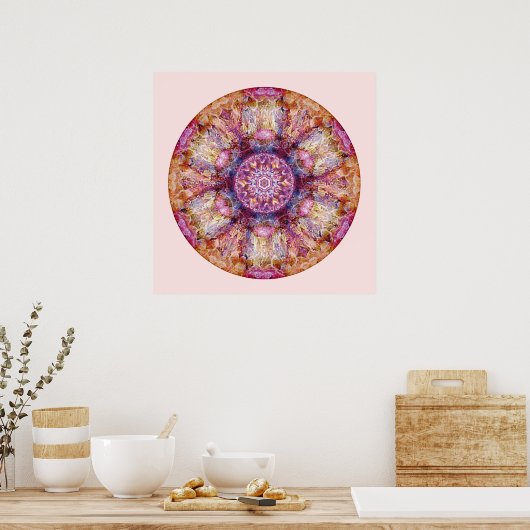 Hart van Surrender Mandala 3 Poster (Keuken)