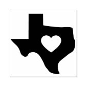 Hart van Texas Rubber Art Stamp Rubberstempel (Afrduk)