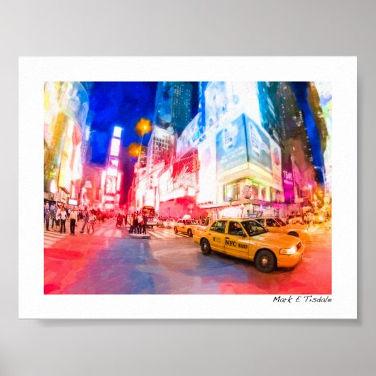 Hart van Times Square - NYC - Mini Poster (Voorkant)