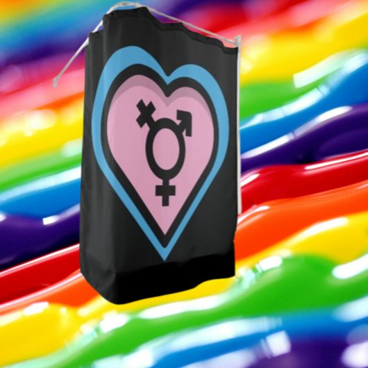 Hart van Trans Pride douchegordijn