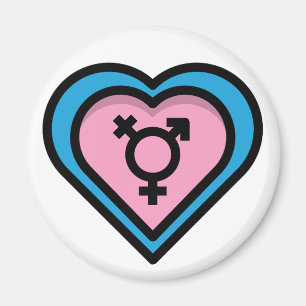 Hart van Trans Pride Magneet