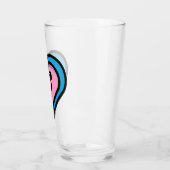 Hart van Trans Pride Pintglas Glas (Links)