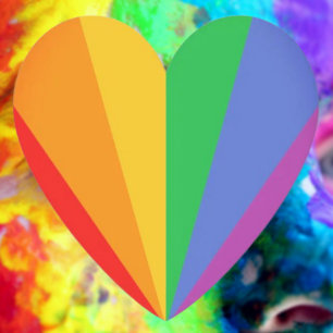 Hart van trots: Regenboogvlagkleuren Kartonnen Onderzetters