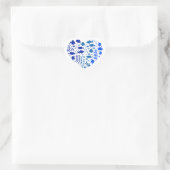 Hart van vis, mooi cadeau voor visliefhebbers sticker (Tas)