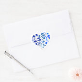 Hart van vis, mooi cadeau voor visliefhebbers sticker (Envelop)