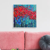 Hart verpakt Canvas Print (Insitu (Woonkamer))