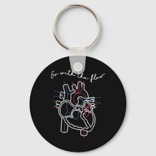 Hart Verpleegkundige Anatomie Cardiologie Menselij Sleutelhanger