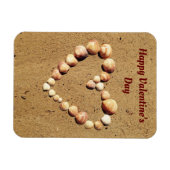 Hart vervaardigd van zeeshells Magnet Magneet (Horizontaal)