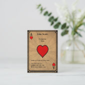  hart visitekaartje (Staand voorkant)
