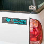Hart/Vleugels...Dysautonomie Bumpersticker (Op Truck)