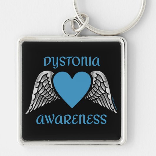 Hart/Vleugels...Dystonie Sleutelhanger (Voorkant)