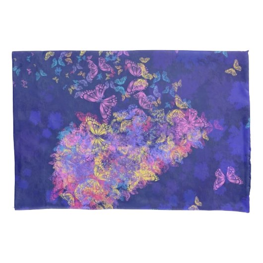 hart Vlinders Kussen Hoesje Kussensloop (Voorkant)