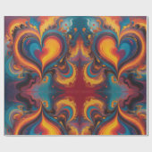 Hart Vloeibare Schilderkunst Cadeaupapier (Vlak)