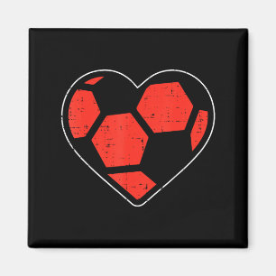 Hart Voetbal Valentijnsdag Sport L Magneet