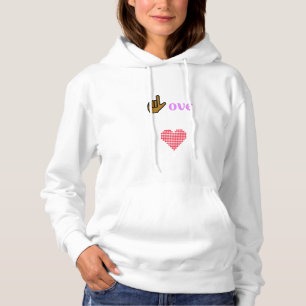 Hart vol liefde hoodie
