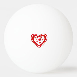 Hart vol liefde pingpongballen