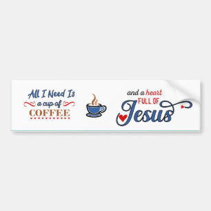 Hart vol van Jezus Bumpersticker