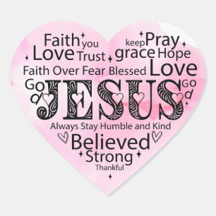 Hart voor Jezus Sticker