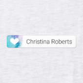 Hart voor kleding met aangepaste waterverf labels (Design 1)