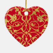 Hart voor sierdoeleinden keramisch ornament (Achterkant)