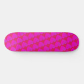 Hart, voorgebouwd volledig roze skateboard (Horizontaal)
