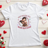 Hart Vorm Custom Foto Valentijn T-shirt, Hartslag T-shirt