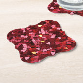 Hart Vormen Textuur-20622 Kartonnen Onderzetters (Gekanteld)