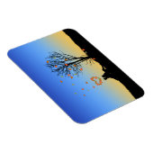 Hart-vormige herfst lekt paar magneet (Rechterzijde)