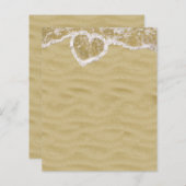 Hart-vormige waterbellen op de strand (Voorkant / Achterkant)