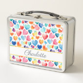 Hart Waterverf Kleurrijke Schattigee Liefde Custom (Voorkant)