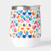 Hart Waterverf Kleurrijke Schattigee Liefde Custom (Links)