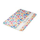 Hart Waterverf Kleurrijke Schattigee Liefde Custom Badmat (Gekanteld)