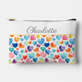 Hart Waterverf Kleurrijke Schattigee Liefde Custom Etui (Voorkant)