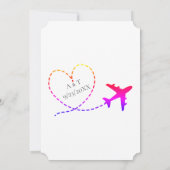 Hart Weddenschap bij instapweigering vliegtuig bes Save The Date (Achterkant)