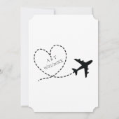 Hart Weddenschap bij instapweigering vliegtuig bes Save The Date (Achterkant)