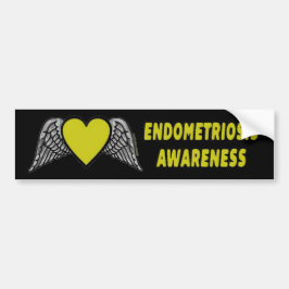 Hart/Wingen... Endometriose Bumpersticker