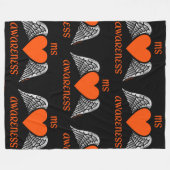 Hart/Wingen...MS Fleece Deken (Voorkant (Horizontaal))