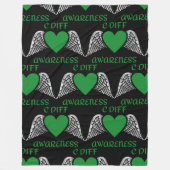 Hart/Wings...C Diff Fleece Deken (Voorkant)