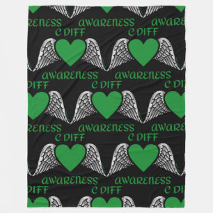 Hart/Wings...C Diff Fleece Deken