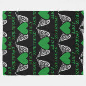 Hart/Wings...C Diff Fleece Deken (Voorkant (Horizontaal))